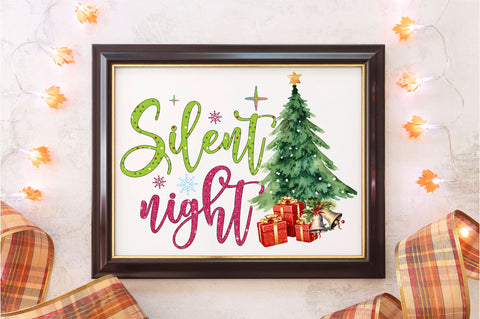 Silent night png design Sublimation Regulrcrative 