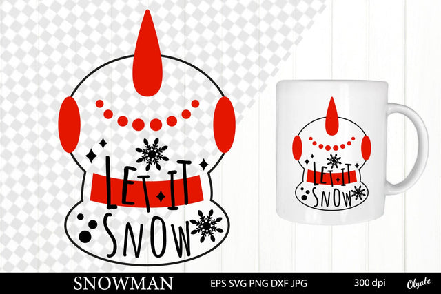 Silhouette Snowman SVG. Christmas Winter Quote SVG SVG Olga Terlyanskaya 
