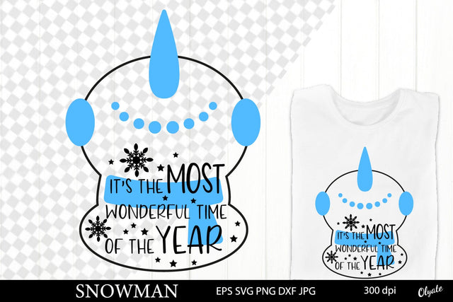 Silhouette Snowman SVG. Christmas Winter Quote SVG SVG Olga Terlyanskaya 