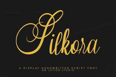 Silkora Font Dm Letter Studio 