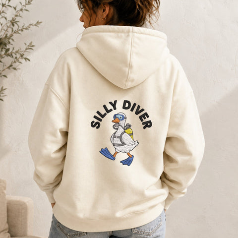 Silly Diver Duck Machine Embroidery Design Funny Scuba Duck PES DST Stitch Files Pattern Embroidery/Applique DESIGNS PatternFeed8 