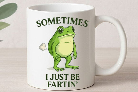 Silly Frog Humor Sublimation PNG SVG BillahCrafts 