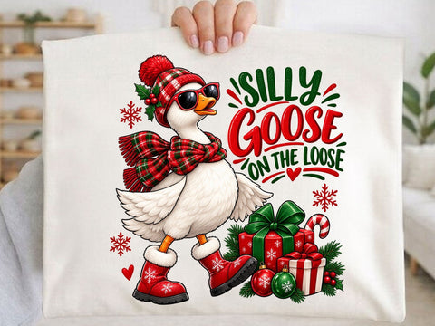 Silly Goose Christmas PNG SVG artprintfile 