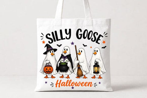 Silly Goose Halloween PNG Funny Ghost Goose Digital Download SVG BillahCrafts 