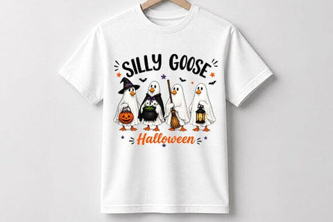 Silly Goose Halloween PNG Funny Ghost Goose Digital Download SVG BillahCrafts 