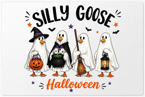Silly Goose Halloween PNG Funny Ghost Goose Digital Download SVG BillahCrafts 