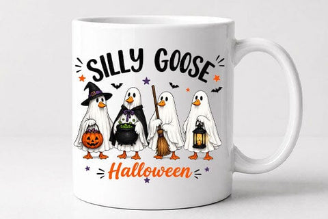 Silly Goose Halloween PNG Funny Ghost Goose Digital Download SVG BillahCrafts 
