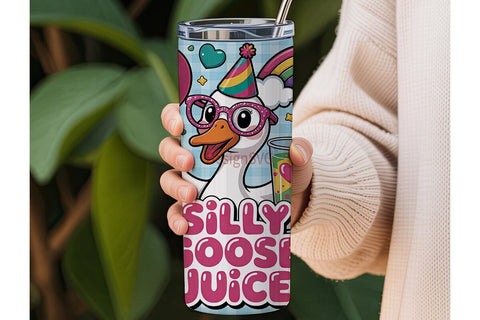 Silly Goose Juice 20oz Tumbler Wrap Sublimation DesignSVG 