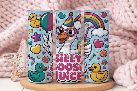 Silly Goose Juice 20oz Tumbler Wrap Sublimation DesignSVG 