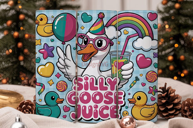 Silly Goose Juice 20oz Tumbler Wrap Sublimation DesignSVG 