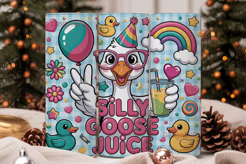 Silly Goose Juice 20oz Tumbler Wrap Sublimation DesignSVG 