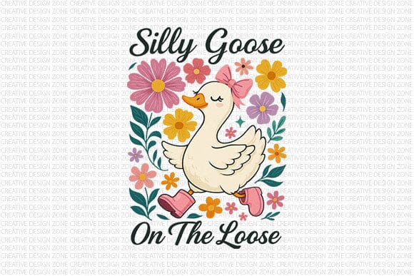 Silly Goose On The Loose PNG SVG BillahCrafts 