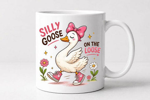 Silly Goose PNG Cute Funny Animal Quote Sublimation Design SVG BillahCrafts 