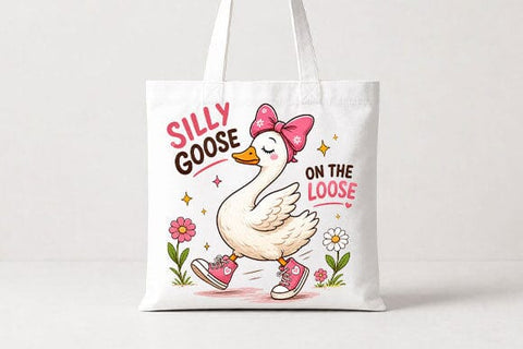 Silly Goose PNG Cute Funny Animal Quote Sublimation Design SVG BillahCrafts 