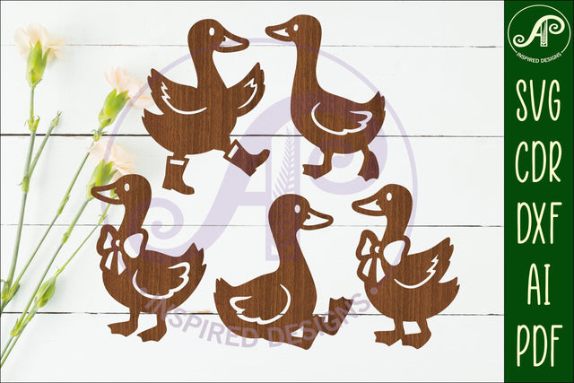 Silly goose Silhouette laser cut wall art SVG APInspireddesigns 