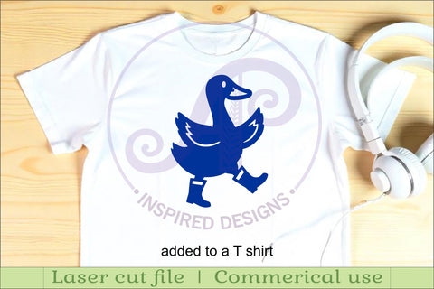 Silly goose Silhouette laser cut wall art SVG APInspireddesigns 