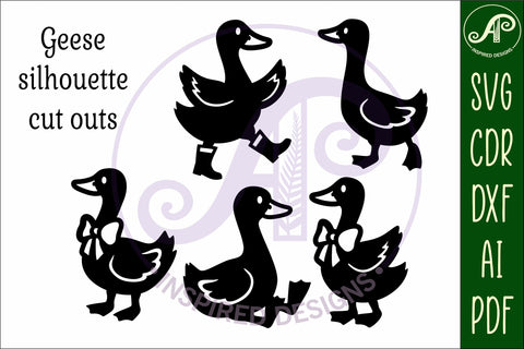 Silly goose Silhouette laser cut wall art SVG APInspireddesigns 