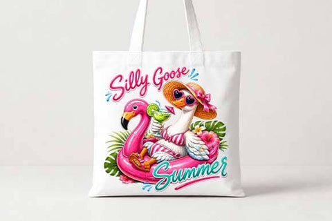 Silly Goose Summer PNG | Funny Vacation Sublimation Design Download SVG BillahCrafts 