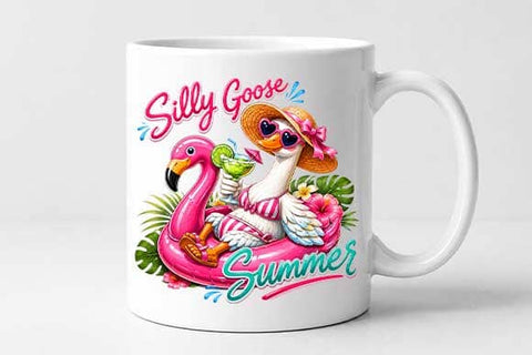 Silly Goose Summer PNG | Funny Vacation Sublimation Design Download SVG BillahCrafts 