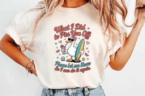 Silly Goose Summer PNG Sublimation SVG Svgcraft 