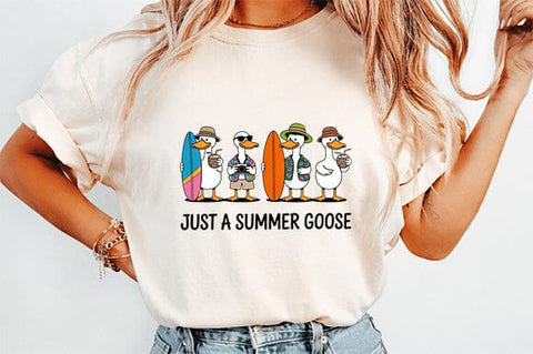 Silly Goose Summer PNG Sublimation SVG Svgcraft 