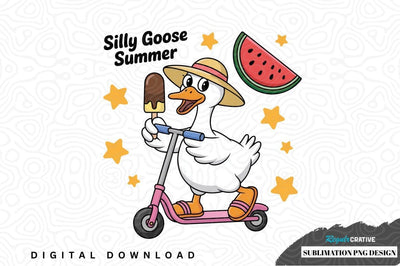 Silly goose summer sublimation png design Sublimation Regulrcrative 