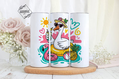 Silly Goose Summer Tumbler Wrap Sublimation sassyprint 