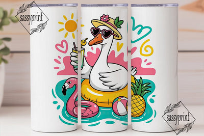 Silly Goose Summer Tumbler Wrap Sublimation sassyprint 