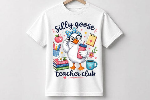 Silly Goose Teacher PNG | Cute Teacher Club PNG SVG BillahCrafts 