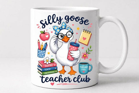 Silly Goose Teacher PNG | Cute Teacher Club PNG SVG BillahCrafts 