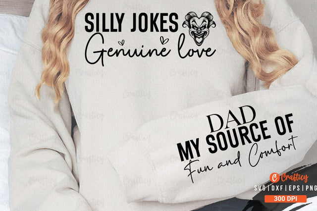 Silly jokes genuine love Sleeve SVG Design SVG Designangry 