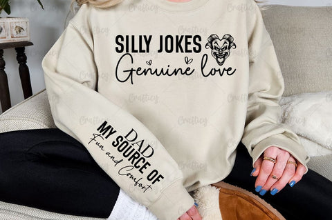 Silly jokes genuine love Sleeve SVG Design SVG Designangry 