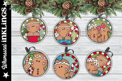 Silly Little Gingers ornament Sublimation Set Sublimation Whimsical Inklings 