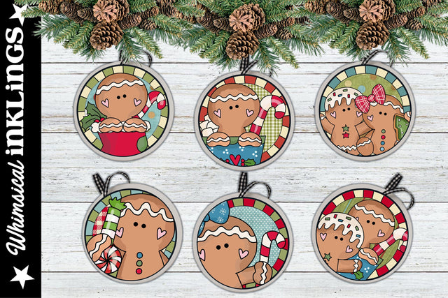 Silly Little Gingers ornament Sublimation Set Sublimation Whimsical Inklings 