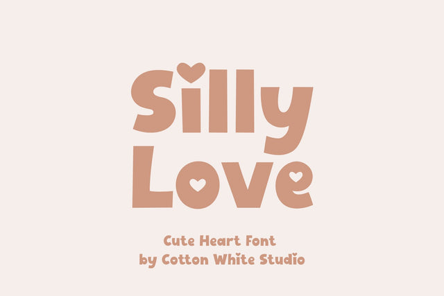 Silly Love Font Cotton White Studio 