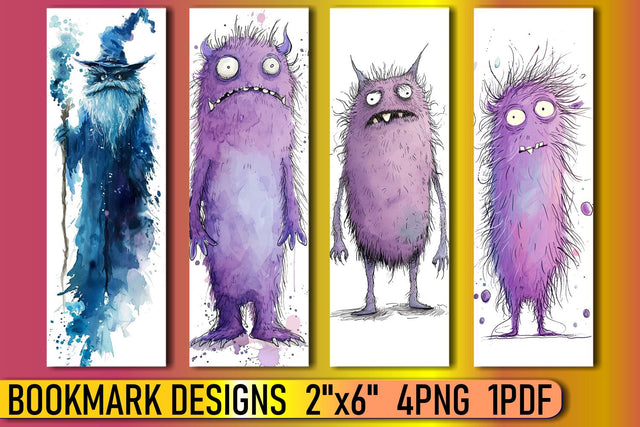 Silly Monster Printable Set Sublimation afrosvg 