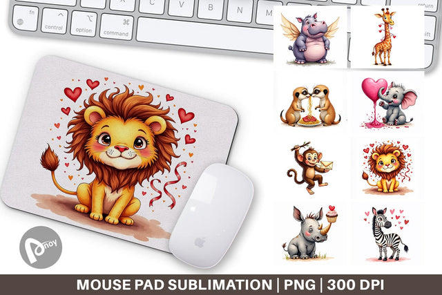 Silly Safari Mouse Pad Sublimation artnoy 