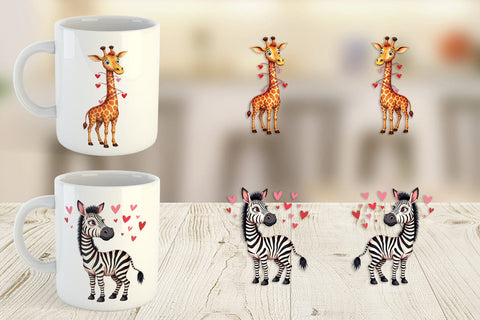 Silly Safari Mug Wrap Sublimation artnoy 