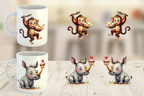 Silly Safari Mug Wrap Sublimation artnoy 