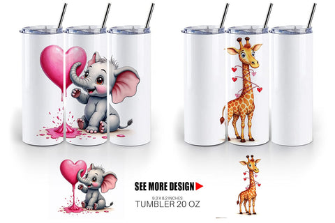Silly Safari Tumbler Sublimation artnoy 