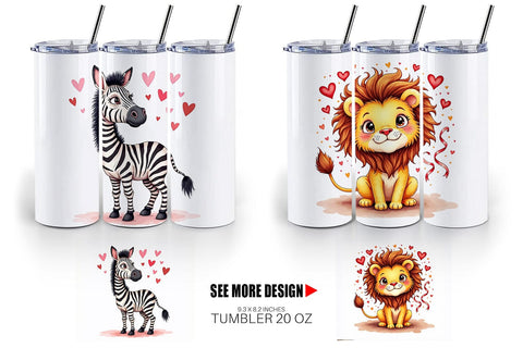 Silly Safari Tumbler Sublimation artnoy 