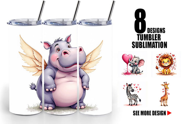 Silly Safari Tumbler Sublimation artnoy 