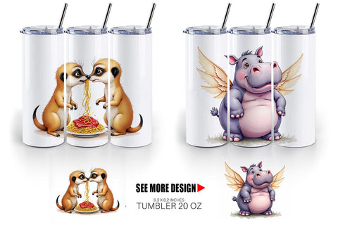 Silly Safari Tumbler Sublimation artnoy 
