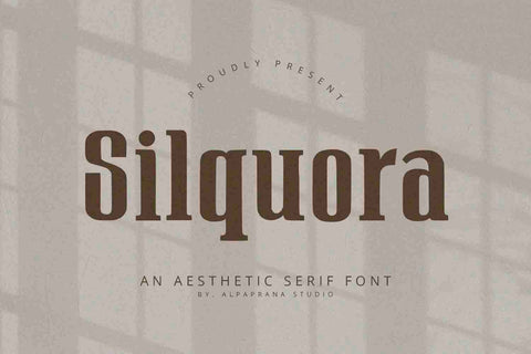 Silquora - Serif Font Font Alpaprana Studio 