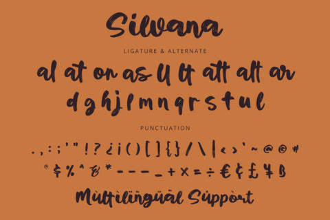 Silvana - Script Font Font Alpaprana Studio 