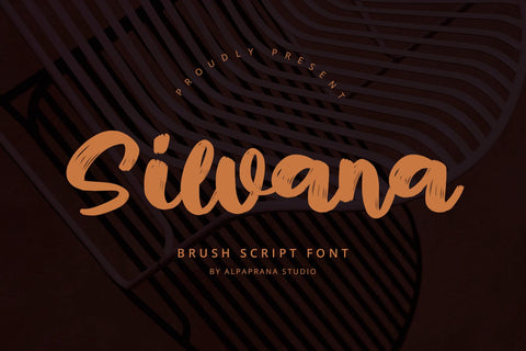 Silvana - Script Font Font Alpaprana Studio 