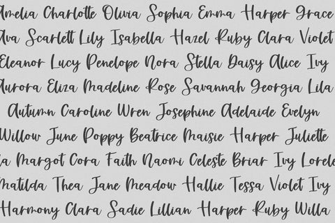 Silver Birch Script Font Beck McCormick 