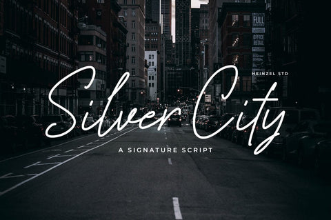 Silver City Handwritten Font Font Heinzel Studio 