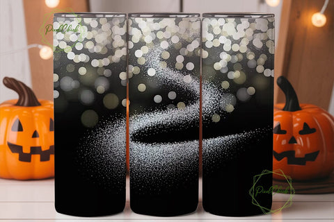 Silver Glitter Bokeh 20oz Tumbler Design Sublimation PixelChick 