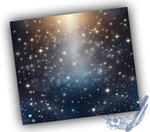 Silver Ombre Tumbler, Blue Glitter Design, 20oz Tumbler Wrap, Sublimation Design, Ombre Tumbler, Sparkly Drinkware, Glitter Tumbler Wrap Sublimation ToriDesigns 